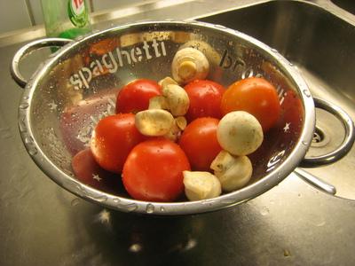 Tomat och svamp.
