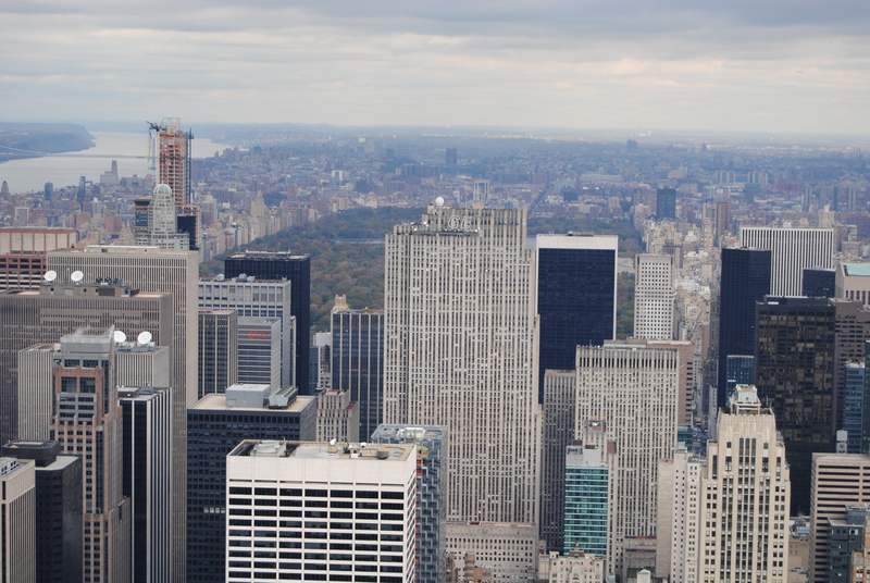 Empire State Building — Utsikt norrut, GE Building.