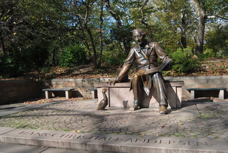 HC Andersen-staty i Central Park.