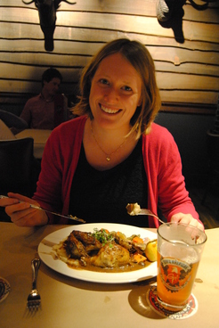 Johanna med Kyckling på Guy's.