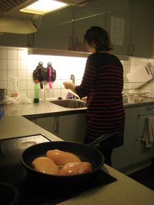 Kycklingstekning.